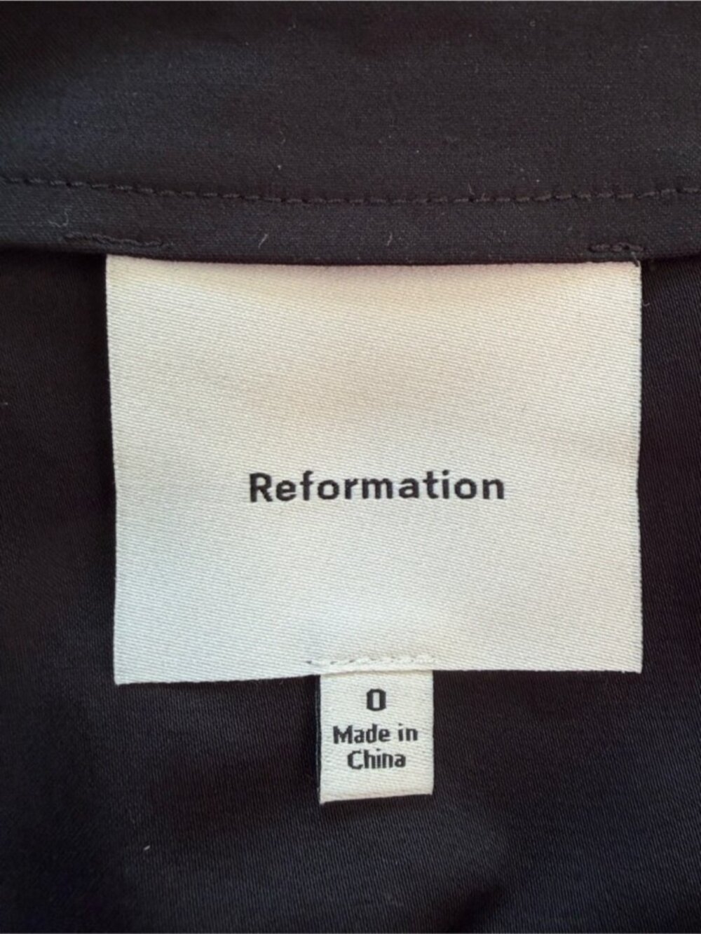 NEW Reformation Jordan Two Piece Short Sleeve Skirt Set Cotton Black | US 0 UK 4 - Picture 13 of 14